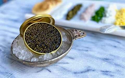 تصویر 2 از فروش خاویار سیاه بلوگا + قیمت خرید به صرفه